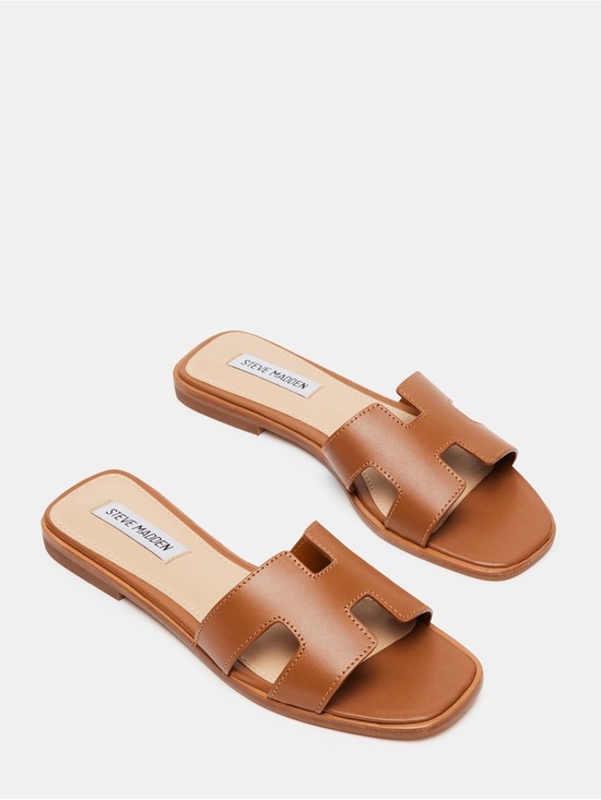Steve Madden Shoes - Steve Madden Cognac Slide Sandals